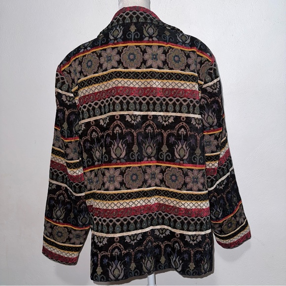 Coldwater Creek Open Front Tapestry Jacket - Picture 4 of 7
